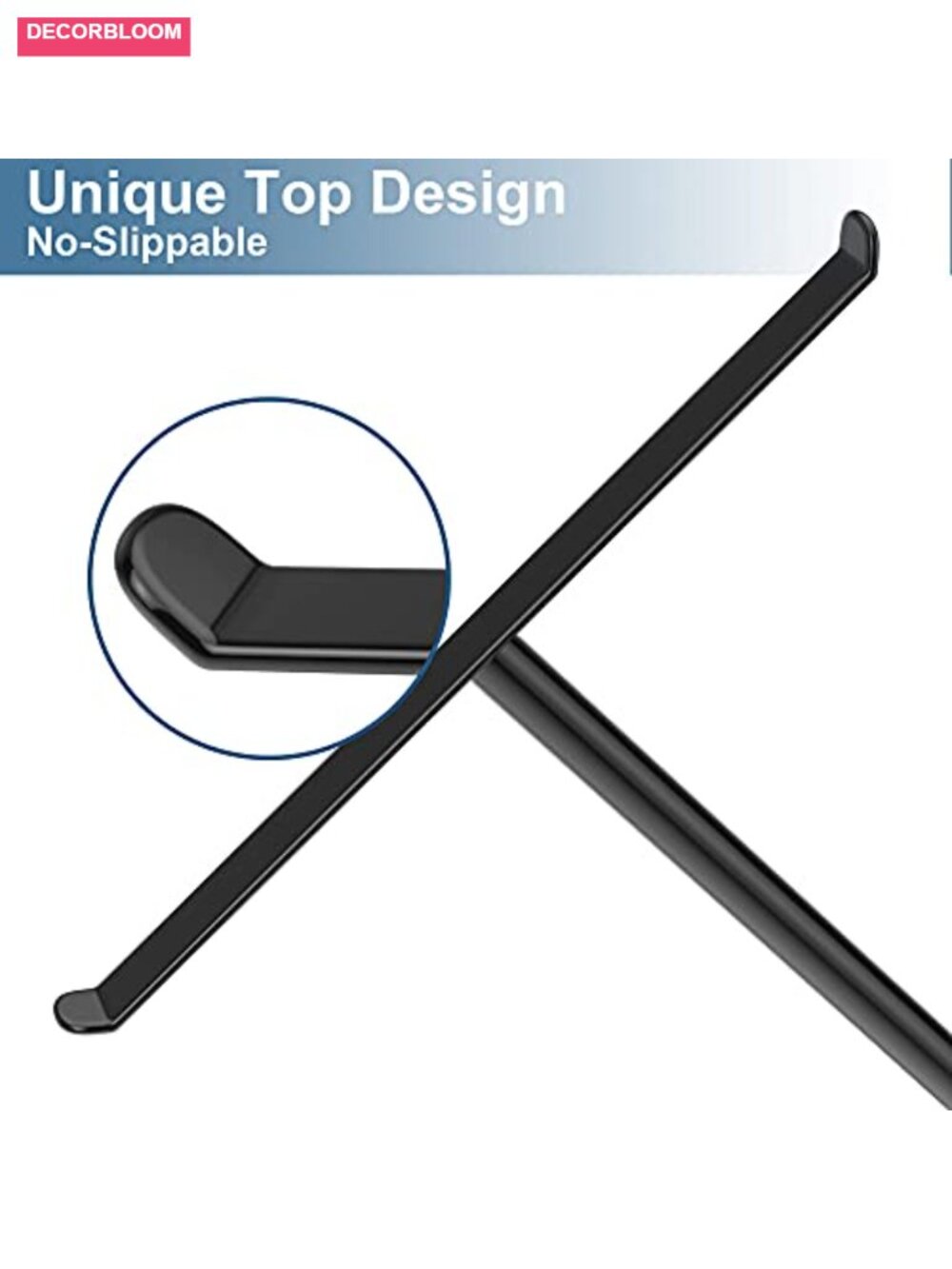 Stainless Steel T-Shaped Hand Towel Holder Stand for Countertops Bathroom - Picture 3 of 6